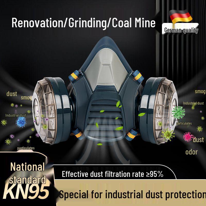 Heavy-Duty Dustproof Face Mask for Paint, Pesticide, and Chemical Protection