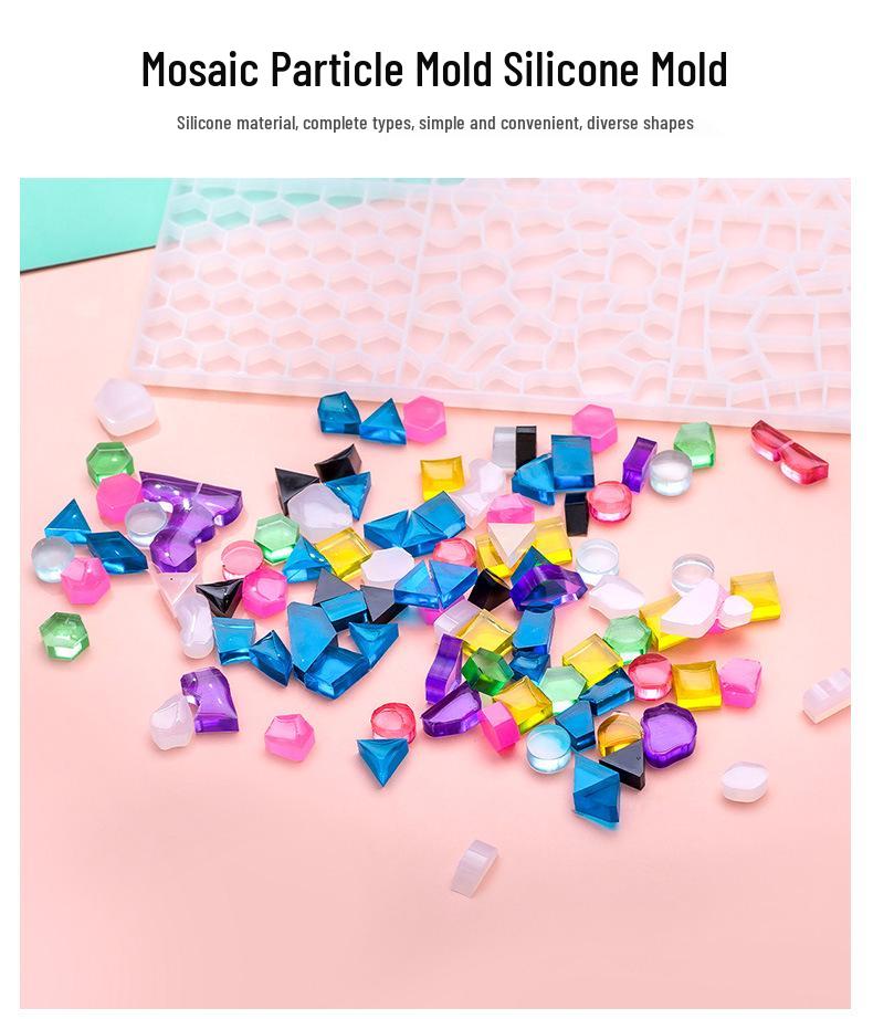 DIY Epoxy Silicone Mold for Creative Polka Dot Mosaic Coasters