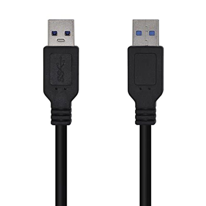 Câble USB 3.0 - AISENS - A105-0446 - Type A/M-A/M - 1 m - Noir