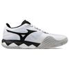 Mizuno Wave Enforce Tour 2 Comfortable Fit Shock Absorption Durable Low Top Tennis Shoes Unisex Sneaker White Black 61GA260009