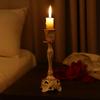 Single-Headed Taper Candle Holder European Style Metal Candle Stand  Dinning Table Decorations