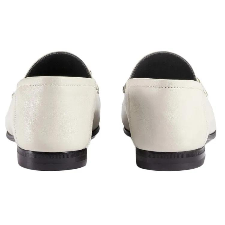 GUCCI Horsebit Loafers Women's White (Unisex) Loafers 414998 DLC00 9022