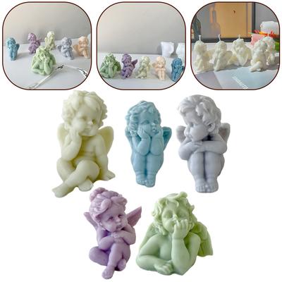 Premium Silicone Angel Candle for DIY Crafts and Home Decorations