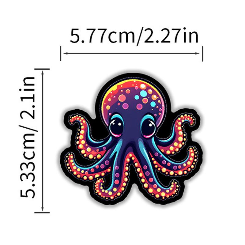 50PCS Neon Animal Stickers Cute Kawaii Animal Sticker Waterproof Vinyl Decals Pack for Laptop Scrapbook Skateboard Phone