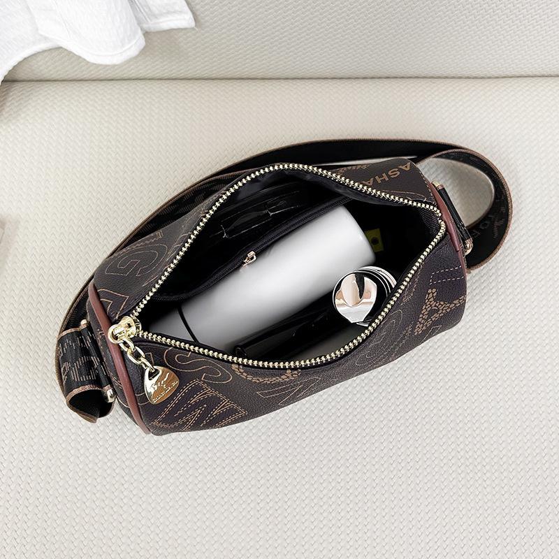 Trendy Versatile Floral Crossbody Shoulder Bag - Large Capacity Pillow Design