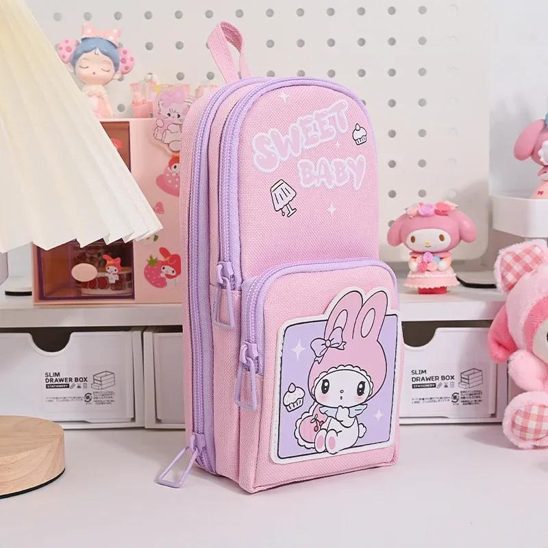 Cute Panda Big Capacity Pencil Case Holder Unique 3D Stand-up Pencil Case Pouch Stationery Organizer Bag for Office School Teens