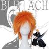 Bright Bleach Kurosaki Ichigo Wig Cosplay Hairpiece Adult Party Prop