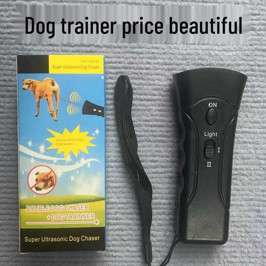 LED Ultraschall Doppelkopf Hundetraining Gerät - Tragbarer Outdoor Bellen Stopper & Abwehrer
