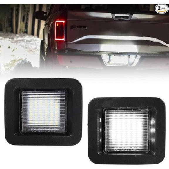 LED License Plate Light for 2015- Pickup Truck, LED Rear Tag Lamp, 6000K Whi