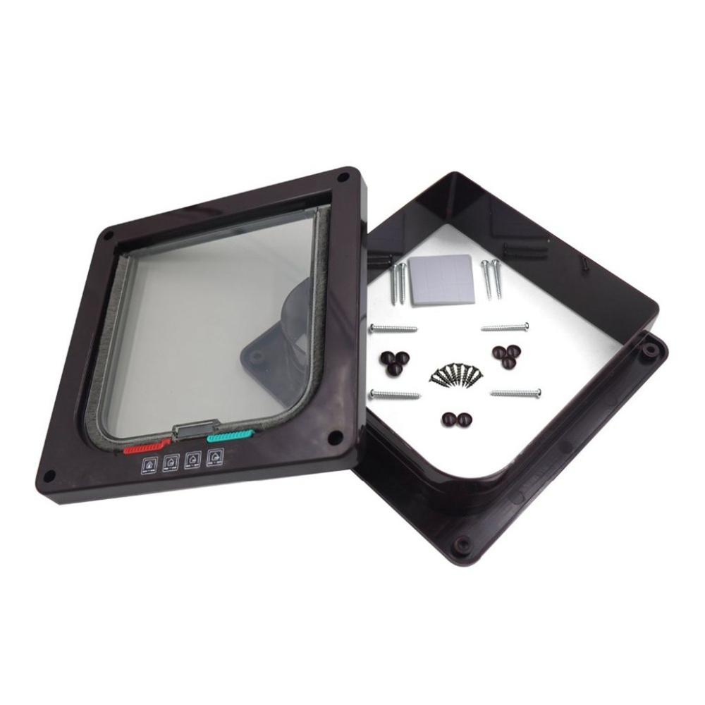 For Small Dogs,Cats With Security Lock ABS Material Flap Door Cat Door Dog Gates Pet Supplies