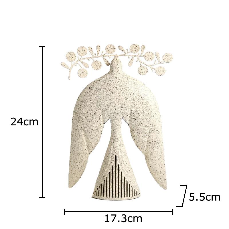 

Creative Metal Peace Dove Artwork Statue Desk Decoration Dove Sculpture Abstract Crafts Modern Ornaments Room Aesthetics Decor покинуть белый