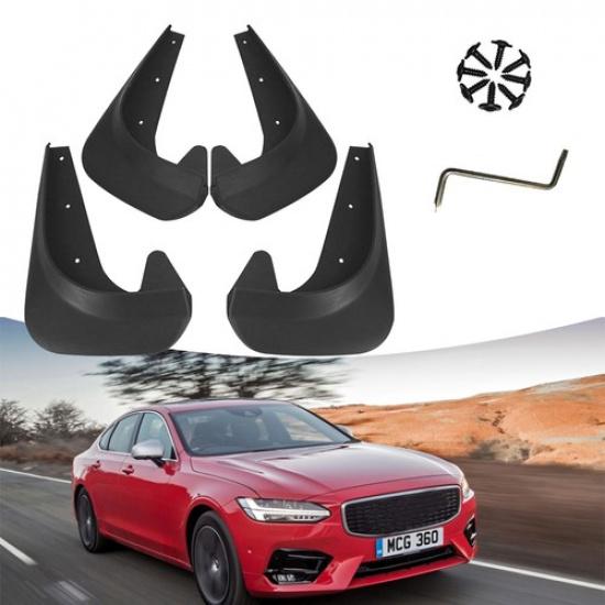4X Black Car Flaps Mud Guards Splash For Car Auto Parts Accessories Universal Version 1