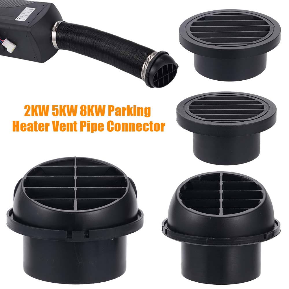 75mm/60mm Parking Heater Air Outlet Ventilation Pipe Connector Suitable For 2KW/5-8KW Diesel Heater Hot Air Outlet Accessories