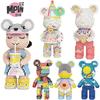 46cm Fluid Art Bear Building Blocks Kawaii Violent Bear Half Anatomy Bear Brick Figure Model Mini Bricks Toys for Birthday Gift