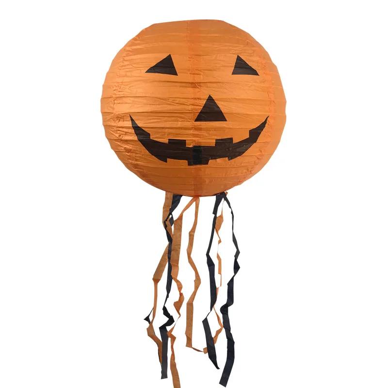 Halloween Paper Lanterns Pumpkin Spider Bat Skeleton Lanterns for Halloween Party Decorations Indoor Outdoor Party Supplies