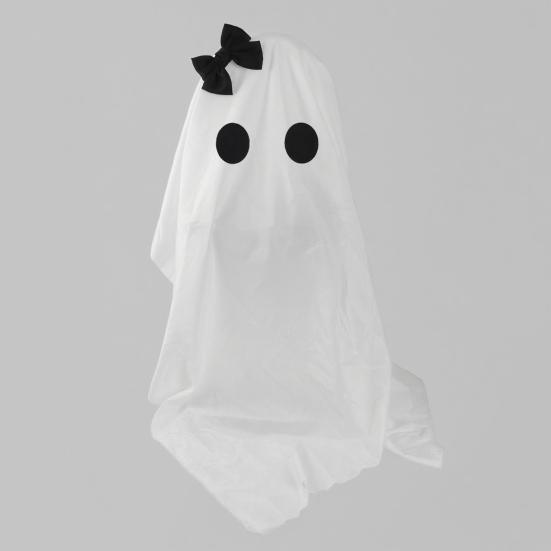 Halloween Ghost Decoration Outdoor Glowing Ghost with Witch Hat DIY Expressions