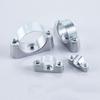 2PCS 16/20/25/32/38/50mm Diameter Single Hole Pipe Clamp Wall Mounted Aluminum Tube Saddle Buckle Fastener Kit With Screws