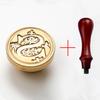 2PCS/SET Vintage Stamp Retro 26 Letters Wax Sealing Stamp Scrapbooking Wax Seal Craft Supplies Invitation/envelop Gift HCZ106-SB