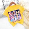 Kpop Childrens T Shirt Cartoon Graphic Short Sleeve Summer Comfortable Top Funny Gift for Fans Harajuku TShirts Girls Clothes