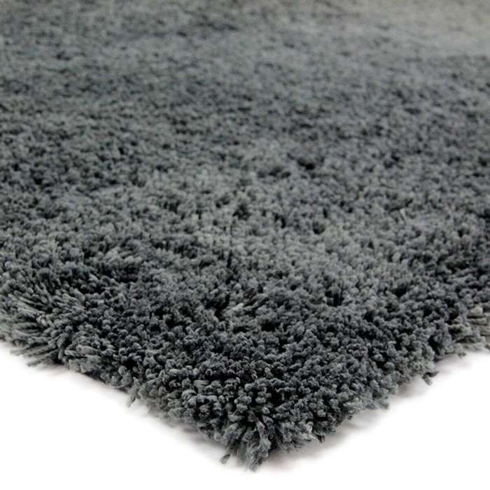 Tapis salon à poils longs extra-doux anthracite 120x170