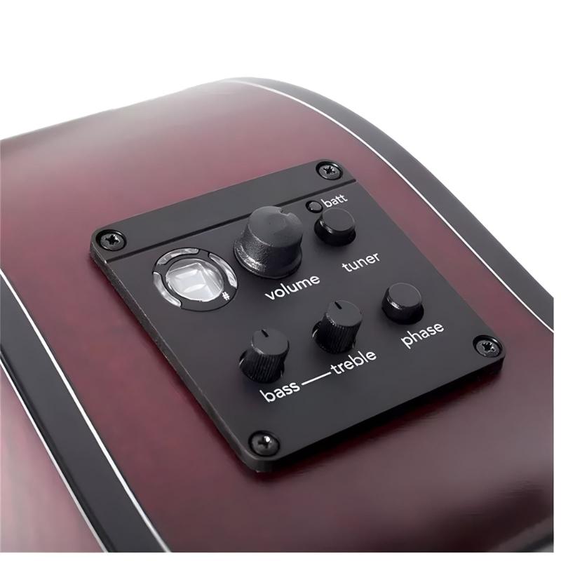 Akustikgitarren-Tonabnehmer mit Stimmgerät Gitarren-Tonabnehmer ISYS+ EQ Vorverstärkersysteme Folk-Gitarren-Tonabnehmer EQ Box Equalizer Langlebig