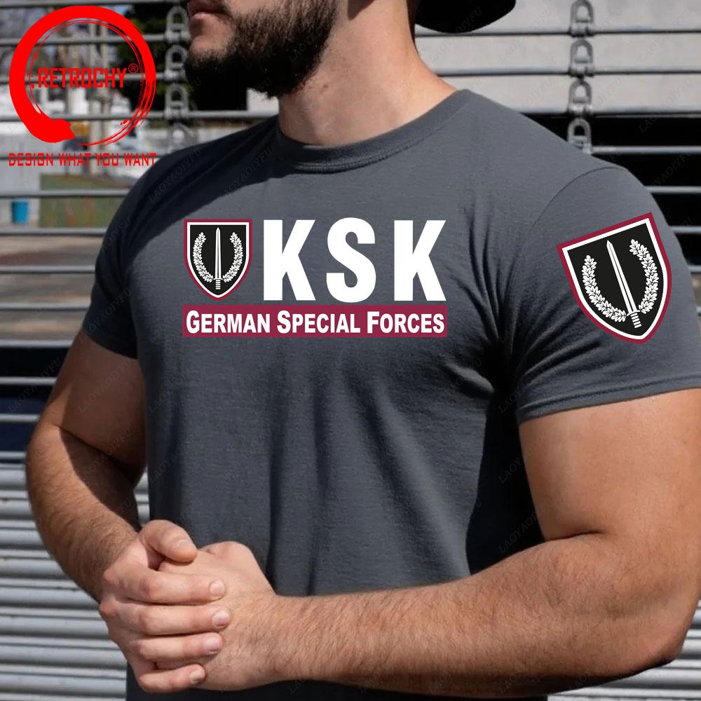 Komunisexdo Speciální síly Ksk Gerunisex Armádní speciální síly Tričko Gerunisexy Vojenská zelená Tričko Unisex Unisex Stylové Základní tričko