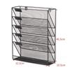 Hanging Metal Rack Five Layer Multifunctional Storage Holder Mail Magazine Office Paper Document Letter Paper Storage Tray
