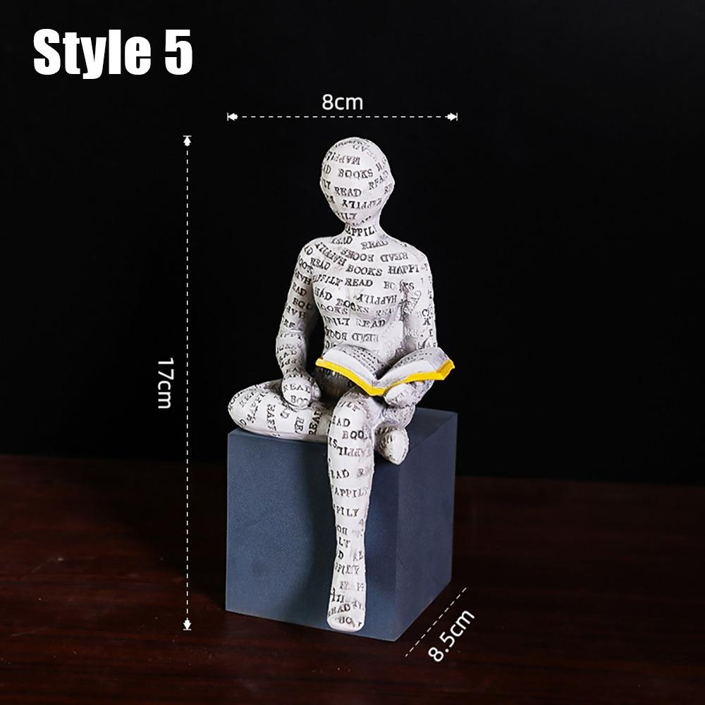 1 Stück Schreibtisch Ornament Zubehör Abstrakte Denker Skulptur Kunst Kreative Heim Büro Dekor Statue