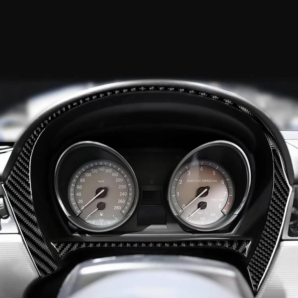 Carbon Fiber Speedometer Frame Trim Gauge Cover for BMW Z4 E89 2009-2017 Interior Moulding