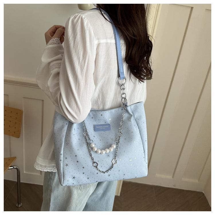 1Pc  Trend Fashion Bag Temperament Versatile Large Capacity Casual Handheld Student Commuter Underarm Bag