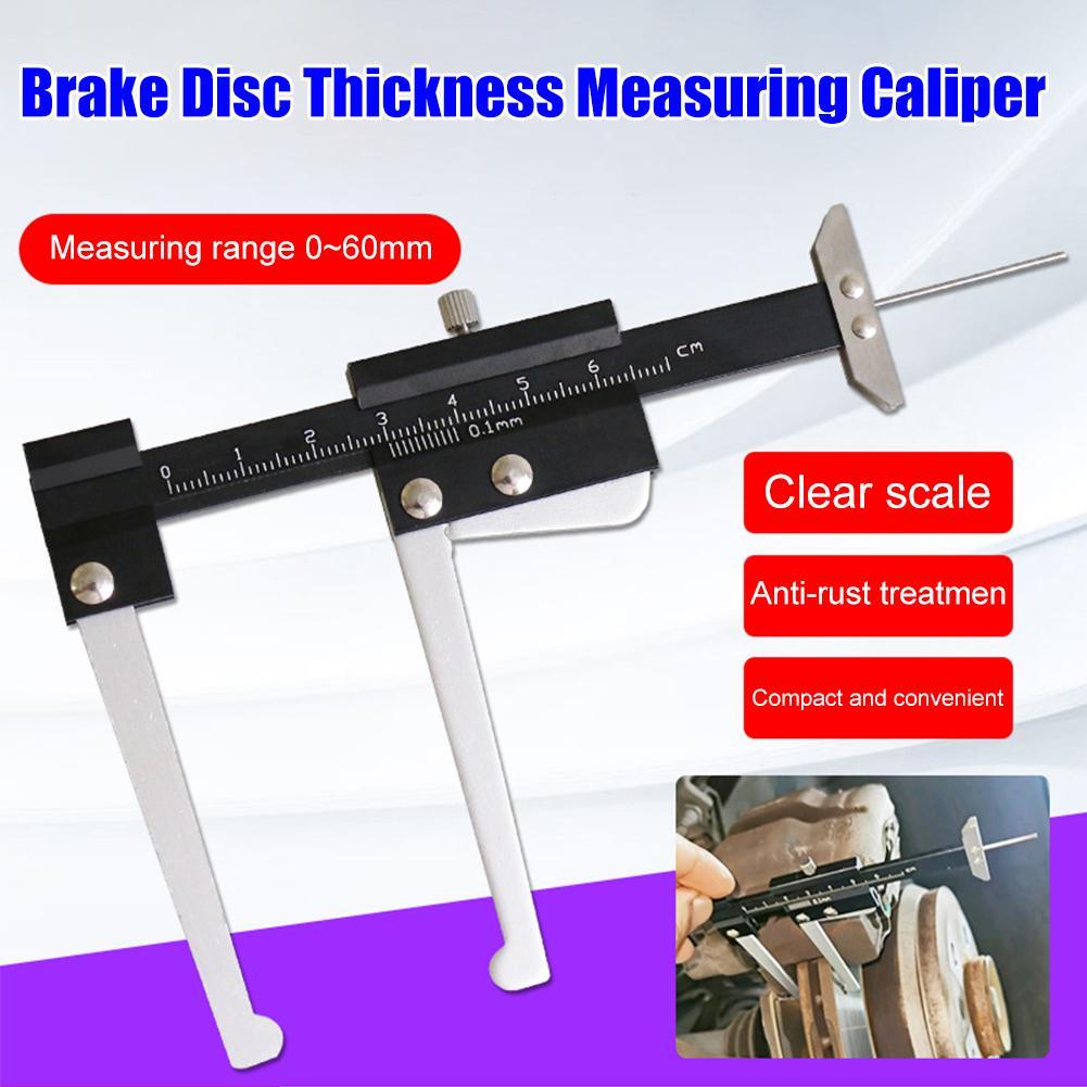 Accurate Brake Disc Thickness Gauge Vernier Measuring Caliper Car Tyre Plate Brake Disk Thickness Wear Depth Gauge Instrument