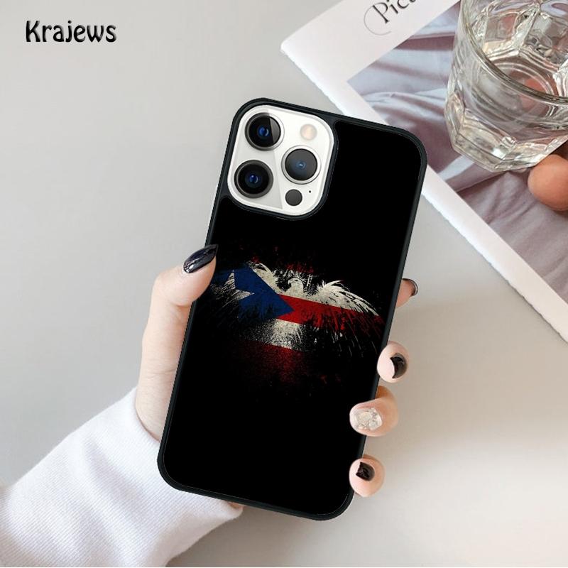 Puerto Rico Flag Phone Case For iPhone 17 Air 16 15 14 Ma Plus 11 12 13 Pro Ma Phone Cover Coque