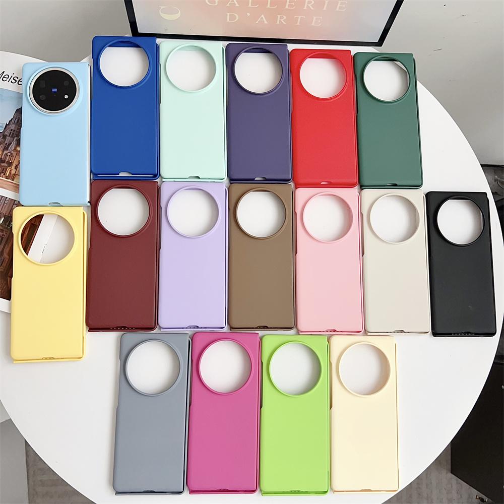 Solid Color Phone Case For VIVO X Fold 5 PC Hard Shel Ultra-Thin Protective Fold5 Back Cover