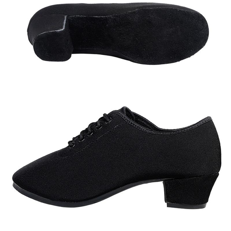 Comfort Latin Dance Shoes Woman Teacher Adult Oxford Shoes Modern Square Ballroom Canvas Women Shoes Comfortable Sneakers Female