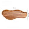 Heat Resistant Japanese Acacia Wood Tray, Creative Peanut Shaped Wooden Plate, Decorative Serving Platter for Home Use