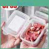 Storage Sealed Box 3pcs Transparent Kitchen Organizer Fridge Fruit Meat Freezing Sorting Sealing Boxes Sealed Food Storage Case