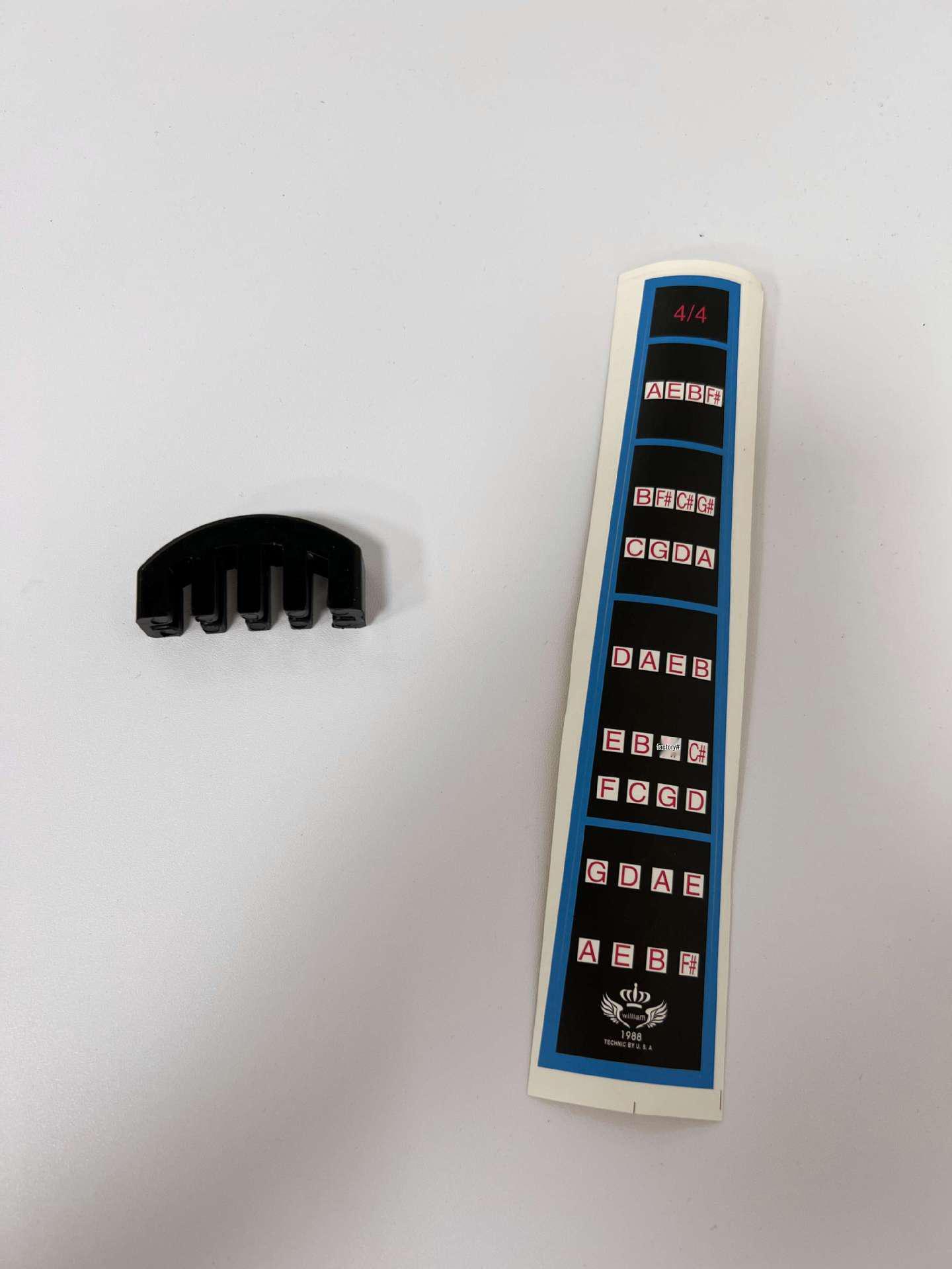

2-Piece Violin Fingerboard Scale Chart & Rubber Mute Set
