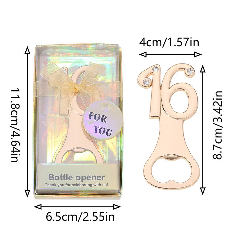 

16/18/20/21/30/40/50/60 Shape Bottle Opener For Birthday Party Return Gifts Souvenirs Wedding Beer Opener Birthday Bottle Opener