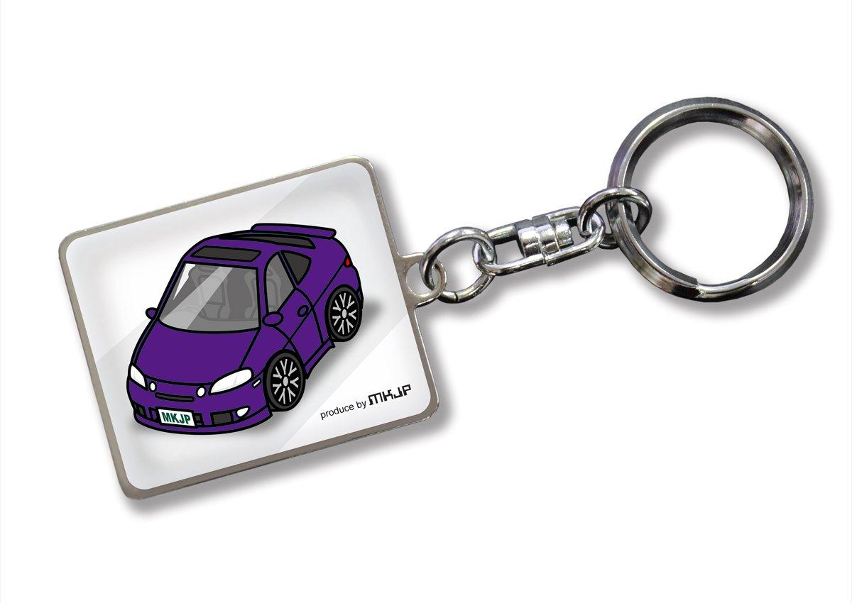 

Custom Keychain for Toyota Soarer JZZ30, White Base, Purple Car Color