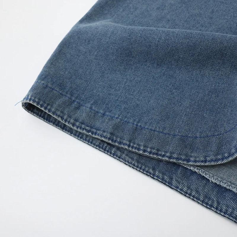 Vest Denim Women Summer Cotton Vest Oversize Solid Color Plus Size Casual Sleeveless Coat Camisole Vest