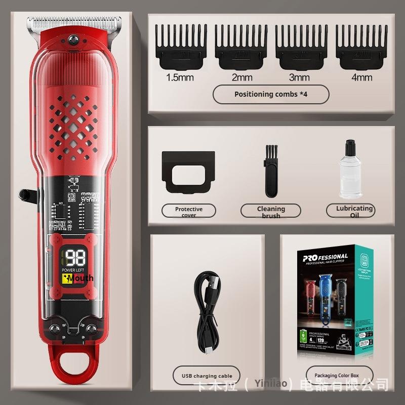 New style hair clipper transparent hair clipper hair clipper hair salon hair clipper professional barber shop electric clipper razor