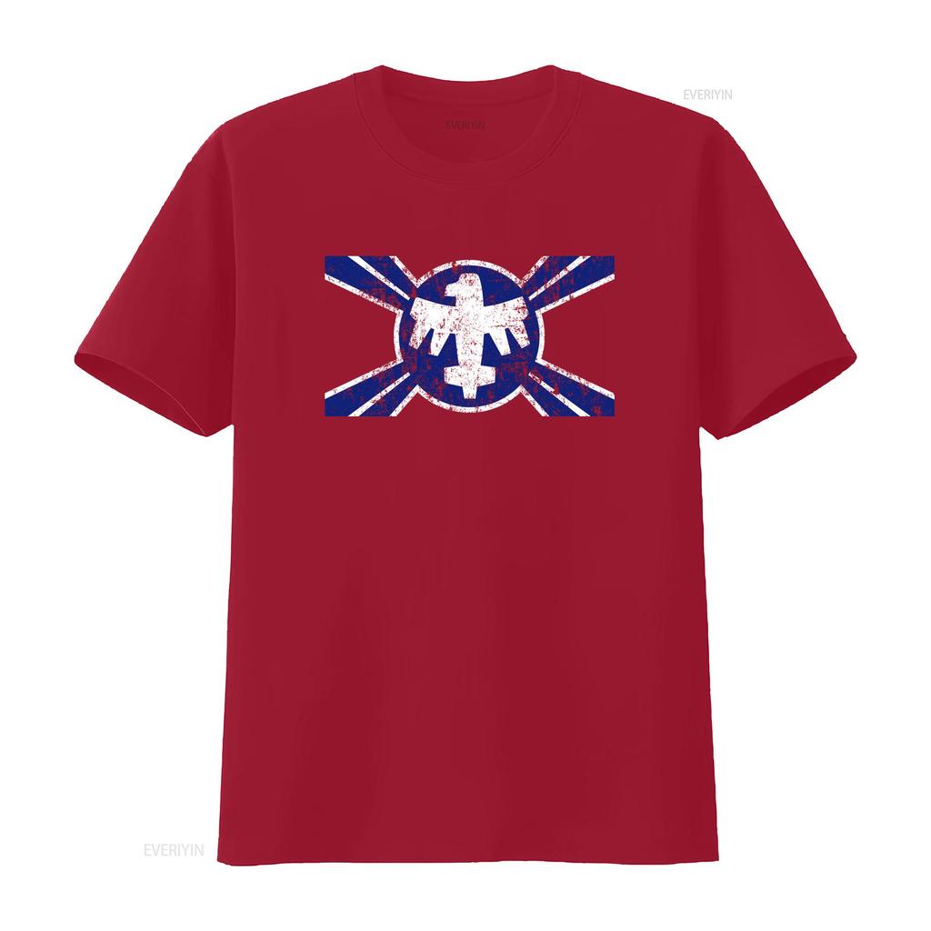 Federation Flag T Shirt Starship Banner Troopers Bugs Rico Symbol Sign Logo Vintage Washed Designer Clothes Slightly Casual