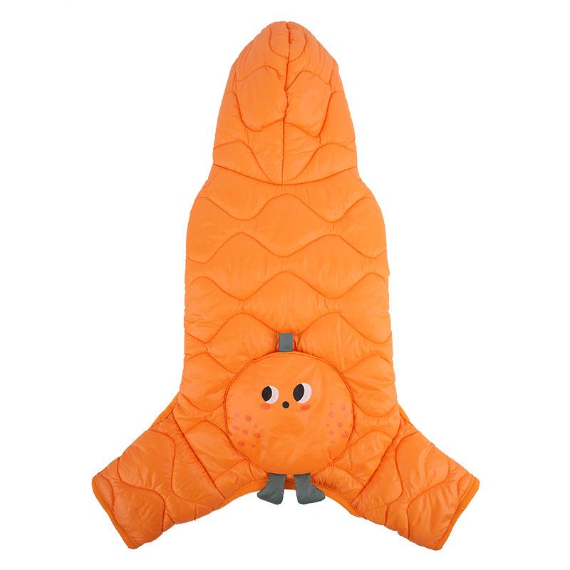 

Dog four-legged cotton-padded fruit outdoor windproof winter clothing teddy bear small dog dog clothing S
