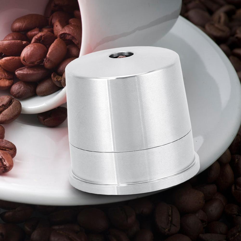 Kaffeefilter aus Edelstahl Gefüllte Kaffeemaschine Wiederverwendbare Kapselhülle Recycelter Filter