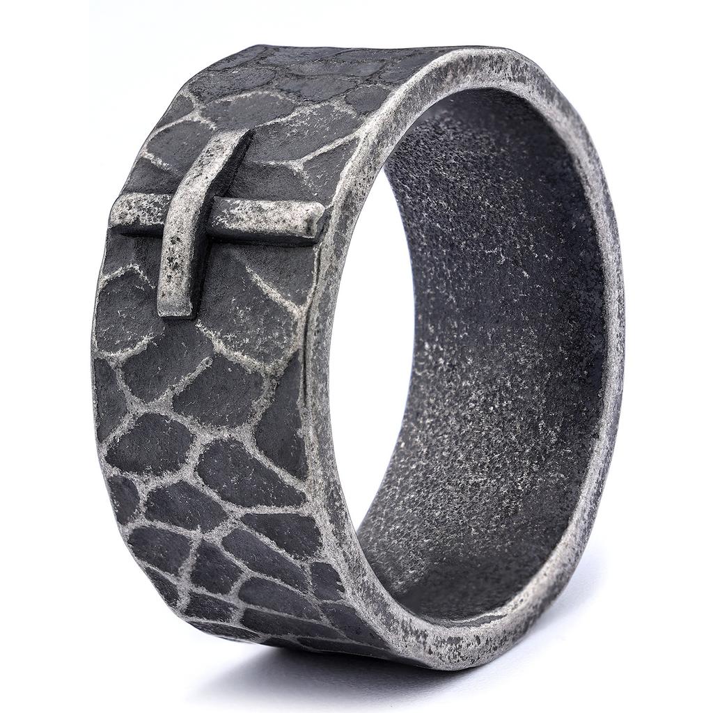 Minimalist Textured Unisex Ring Stylish New Finger Ring for Men Women