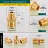 Mässingsrör Hex Nippelkoppling Snabbkoppling Adapter 1/8 1/4 3/8 1/2 3/4 1 Hane till Hane Gänga Vatten Olja Gas Anslutning