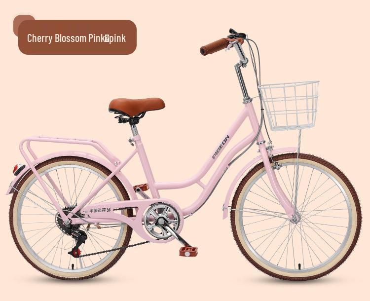 Flying Pigeon Women's 20/22/24-Inch Lightweight Variable Speed Bicycle for Students and Commuters