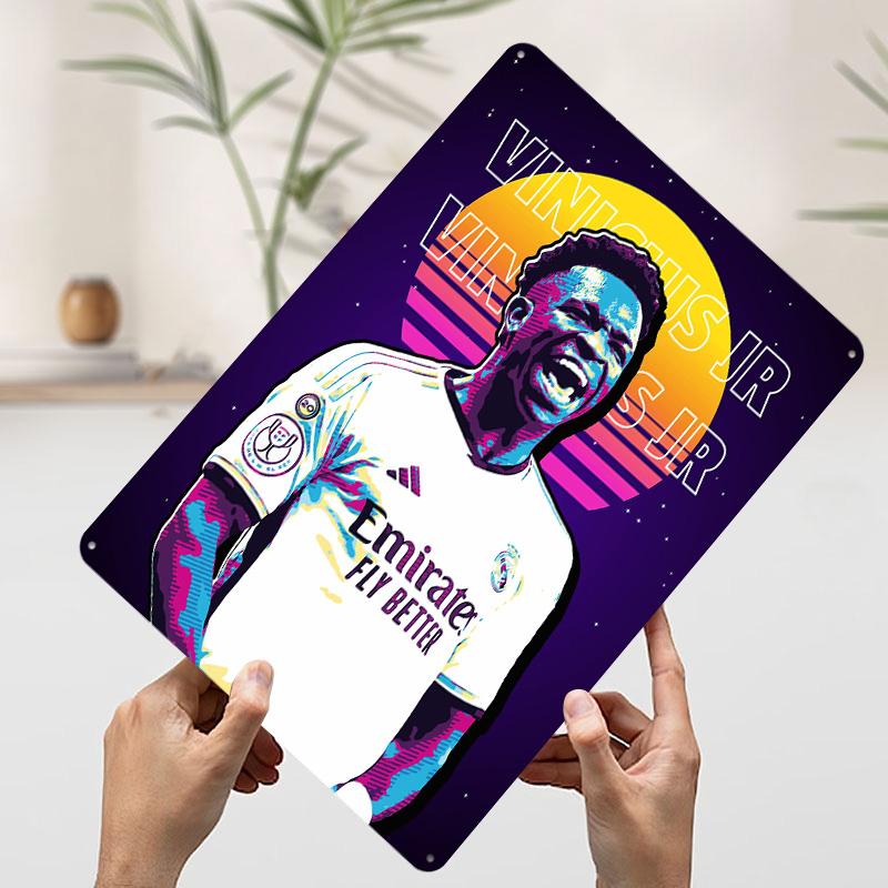 

Football Player 07 Printed Poster Customized Wall Art Retro Vintage Metal Tin Signs for Home Office Decor Gaming Room Decoration 20x30cm（7.8x11.8inch）