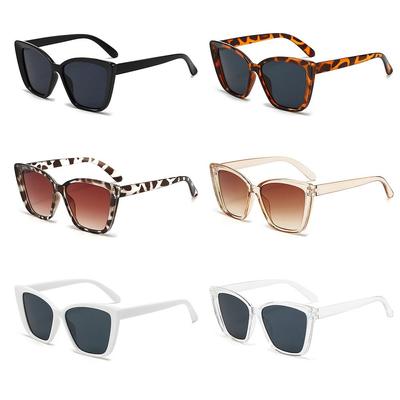 Cat Eye Sunglasses for Women Square Frame Sun Glasses Female Retro Shades UV400 Shades Eyewear Street Shooting Photo Props
