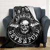 Sevenfold Album Artwork Flannel Blanket Super Soft Warm Cozy Blanket For Sofa Bed Office Travel Allseason Home Decor Gift